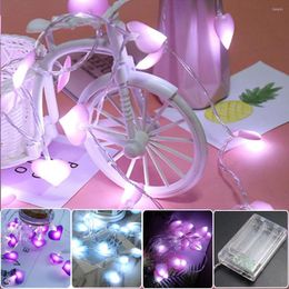 Strings 10/20 Led Love String Lights Pink Purple Blue Lamp For Garden Room Decor Wedding Birthday Fairy Tale Garland