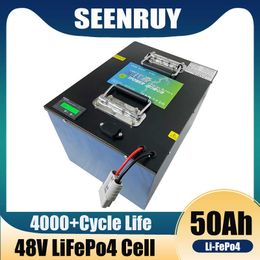 48V 50AH LiFePO4 Battery Deep Cycle for 48v Electric Bike E Scooter Bicycle Inverter Solar Energy Provide Charger