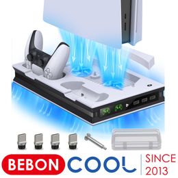 Other Accessories Controller Charger Dock Console Vertical Stand for ps5 Cooling station Fast Charging Station For SONY Playstation 5 230816