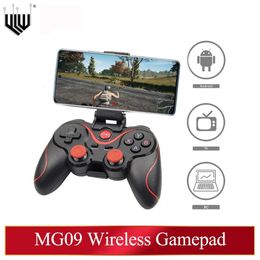 Game Controllers Joysticks YLW MG09 Wireless Bluetooth Game Controller for PC Mobile Phone TV BOX Computer Tablet Joystick Gamepad Joypad Holder 230817