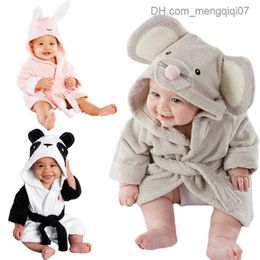 Towels Robes Cute newborn boy girl animal bath towel baby hooded bath towel baby bath towel baby bathrobe Z230819