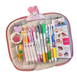 Learning Toys Pencil Cases Trousse Scolaire School Supplies Kawaii Stationery Office Plush Pencil Box Large Pen Case Cute Pencil Pouch