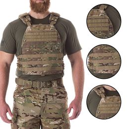 Men's Vests Training Military Tactical Vest For Men/Women Plate Body Armor Combat Army Chest Rig Assault Armor Vest Molle Airsoft 230822