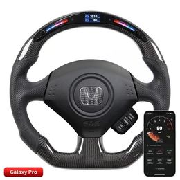 Real Carbon Fiber LED Smart Steering Wheels for Honda S2000 Car Accessories