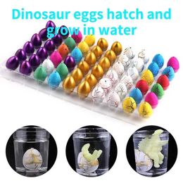 Science Discovery 10pcs/set Magic Dinosaur Eggs Hatching In Water Growing Dinosaur Egg Animal Breeding Educational Toys for Children Kids Gifts Y2303