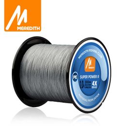 Fishing Accessories MEREDITH 4 Strands Braided PE Fishing Line 100M 300M 500M 15-80LB Multifilament Smooth Fishing Line For Fishing Lure Bait winte P230325