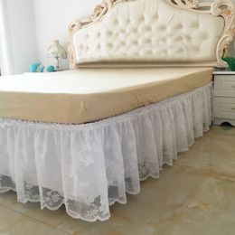 Bed Skirt Ruffled bedding flower decoration wedding sofa bedding Lit lace bedding elastic bedding non surface bedding 230330