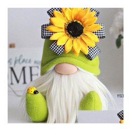 Party Favour Newmothers Day Gnomes Gift Spring Flowers Dwarf Home Decoration Handmade Faceless Plush Doll Bee Festival Desktop Orname Dh4So