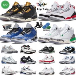3 Basketball Shoes for Men Women 3s Lucky Green Pine Black White Cement Reimagined True Racer Blue Fire Red UNC Mars Stone Muslin Mens Womens Trainers Sports Sneakers