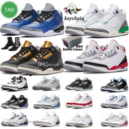 3 Basketball Shoes for Men Women 3s Lucky Green Pine Black White Cement Reimagined True Racer Blue UNC Fire Red Fragment Mens Womens Trainers Outdoor Sports Sneakers