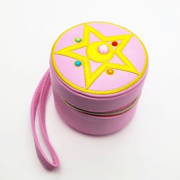 Display Anime Sailor Moon Crystal Star Compact Jewellery Box Mini Organiser Case Ornament Holder Wallet Purse Bag Cosmetic Bag Women Gift