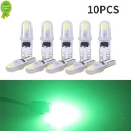 New 10PCS T5 Dashboard Lights 4014 LED Light W1.2W W3W Car Interior Light Auto Side Wedge Instrument Gauge 2SMD Lamp Bulbs