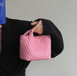 Borsa a cesto intrecciata Borse a secchiello per acqua piccola Donna 2023 Nuove borse a tracolla con tracolla monospalla 230523