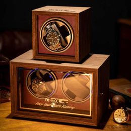 Watch Boxes Cases Box Wooden Vertical Automatic Mechanical Electric Table Gears Adjust Cabinet Gift Show