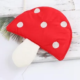 Wallets Soft Cute Red Mushroom Cartoon Children's Coin Purse Girl's Fashionable Personalized Fabric Crossbody Cotton Bag Women Wallet