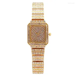 Wristwatches Diamond Watches For Women Luxury Fashion Square Quartz Female Clock Relogio Feminino Montre Femme Drop