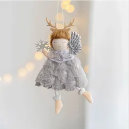 Christmas Decorations H Antlers Angel Hanging Ornaments Xmas Tree Pendant Home Decoration Girl Birthday Party Decor