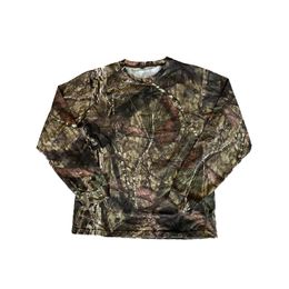 Long Sleeved T-shirt Spring And Autumn Round Neck Outdoor Sports Oversized Men's T-shirt Biomimetic Camouflage Clothing Loose Jungle Tops Tees