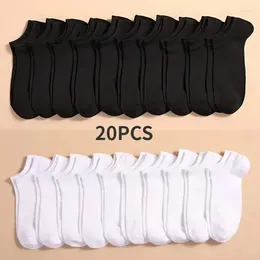 Men's Socks 10 Pairs Women/Men Boat Invisible Low Cut Silicone Non-slip Summer No-show Ankle Solid Color Casual Breathable