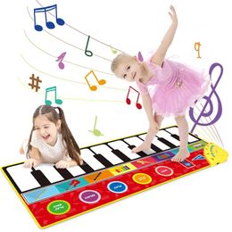 Play Mats Musical Mat Baby Play Piano Mat Keyboard Toy Music Instrument Montessori Toys Crawling Rug Educational Toys for Kid Gifts 231212