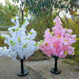 Decorative Flowers Artificial Cherry Flower Wishing Tree Simulation Plant Potting Landscaping Pendan For Holiday Party Wedding Home
