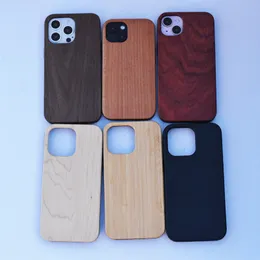 Retro Fashion Wooden Phone Cases Mobile Phone Cover Natural Bamboo Case For Iphone 15 14 pro max 13 12 11 678