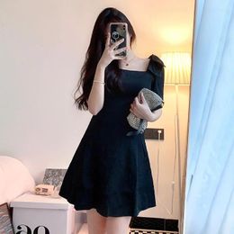 Party Dresses Men Yangyang & Summer FashionTea French Bowknot Show Temperament Of Thin Black Female Spring 2023 Senior Skirt Dress