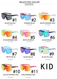 SPRING summer kid fashion sunglasses motorcycle spectacles girls Dazzle colour Cycling Sports boy Outdoor wind Sun Glasses children eyewear 11COLORS Clamshell