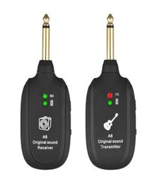 Guitar Wireless System Transmitter Receiver Builtin Rechargeable wireless guitar transmitter8558984