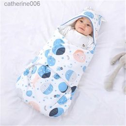 Sleeping Bags Spring Newborn Baby Wrap Blankets Cartoon Baby Sleeping Bags Envelope For Newborn Sleep Sack Cocoon for Baby Suitable for 0-6ML231225