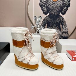 2023 autumn and winter the latest snow boots series ugly cute hair snow boots thick soles 3cm women