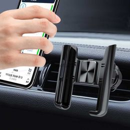 Car Phone Holder 360 Rotation Stand for Cell Phone Universal Gravity Auto Phone Holder In Car Air Vent Clip Mount GPS Support L230619