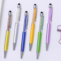 5Pcs/Set Creative Multifunction Crystal Ballpoint Pen Shandwriting Capacitance Diamond Touch Screen T Stationery