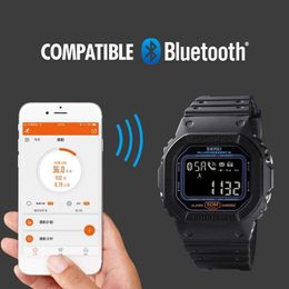 Smart Watches Dome Cameras SKMEI Smart Men Bluetooth Electronic Sport es Mens Pedometer Calorie Tracker For Huawei Iphone Reloj Inteligente x0706
