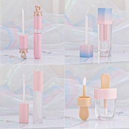 Pink Lip Gloss Tint Plastic Tubes DIY Empty Makeup Big Lipgloss Liquid Lipstick Case Beauty Packaging F2286 Eivwu