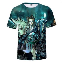 Magliette da uomo Final Fantasy 7 3D Shirt VII Cosplay T-shirt Donna Uomo Bambini Casual Streetwear Harajuku Hip Hop Anime Tee
