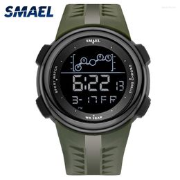 Wristwatches SMAEL Digital Wrist Watches Men Sport LED Display Electronic Clock Male Alarm Clocks Chronograph Fanshion Watch Hombre Man 1703