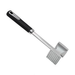 Meat Poultry Tools Tenderizer Mallet Hammer Pounder Pork Steak Tool Steel Stainless Kitchen Metal Masher Home Grilling Press Probe Candy Pot 230712