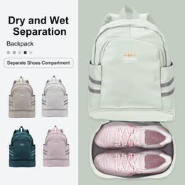 School Bags Gym Backpack for Women with Shoes Compartment Large Travel Waterproof Sport Swimming Yoga Athletic 230712