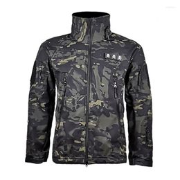Hunting Jackets Military Tactical Winter Jacket Men Army Camouflage Clothing Waterproof Windbreaker Multicam Fleece Bomber Coat