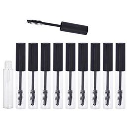 PRINT LOGO 10ml Empty Mascara Tube 10ml Reusable Mascara Container Eyeliner Bottle Lip Gross Tube with Brush Hrcbf