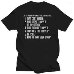 Men's T Shirts Printed Sunlight White Hat Pentester Ethical Hacker T-Shirt For Mens Classical Hilarious O-Neck Clothes