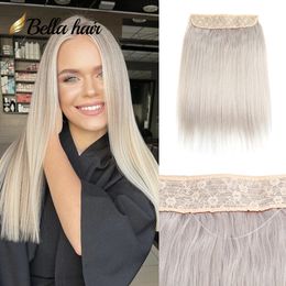 Hola Hair Extensions Real Human Hair 140 Gramme Fish Wire Hair Slilcone Ring on New Hola Hair Flip Hair Weft Bella Hair Julienchina Quality Full Hair Goal For Women
