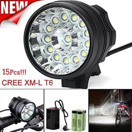 34000 Lumens Bike Light Bike Headlamp Waterproof Mountain Bike Headlight with CREE 15 LED T6 3 Light Modes for Mountain & Kids &303k