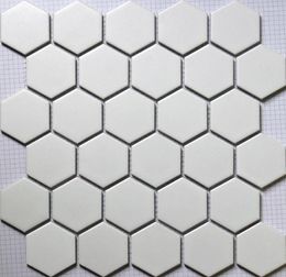 Wallpapers 11PCS White Hexagon Ceramic Mosaic Tile Kitchen Backsplash Shower Bathroom Swimming Pool Wall Paper Tiles Background