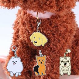 Dog Collar Charm Id Tag with Diffrernt Dog Types Free Engraving Pet Personalised Necklace Name Birthday Id Tag Puppy Accessories L230620