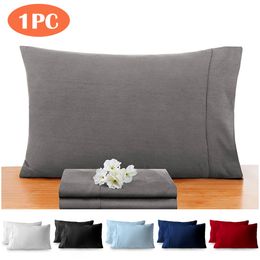 Pillow Case StandardQueenKing Envelope Pillowcase Solid Pure Color Thick Cotton Polyester Bedding Pillows Ultra Soft Sleep 230731