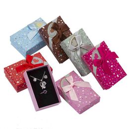 Jewellery Stand Mti Colours 5X8 Cm Sets Display Paper Necklace/Earrings/Ring Packaging Gift Box 32Pcs/Lot Whole Drop Delivery Dhgarden Dhlio