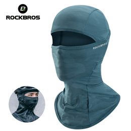 Cycling Caps Masks ROCKBROS Full Face Mask UV Sun Protection Cycling Mask Summer Balaclava Hat Bike Scarf Breathable Outdoor Motorcycle Face Masks 230403