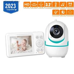 Baby Monitors 3.2 Inch Wireless Colour Wireless Baby Monitor High Resolution Baby Camera Nanny Camera Night Vision Monitoring Video Audio Call Q231104